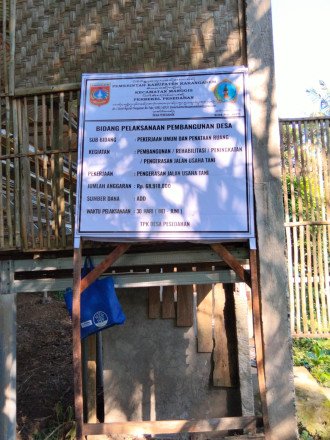 PEMBANGUNAN JALAN USAHA TANI TAHUN 2026